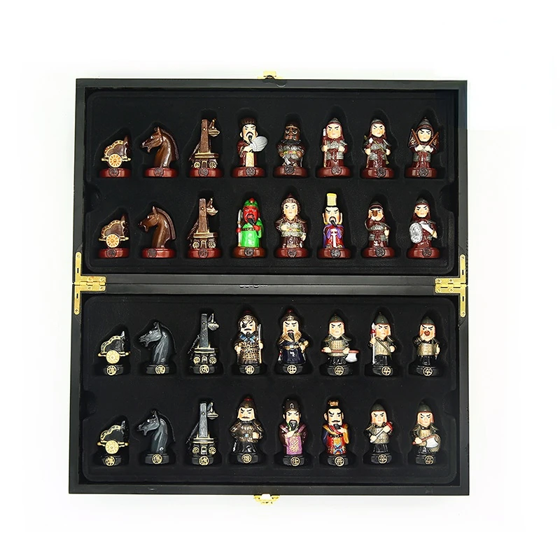 

Трехмерные шахматы с героями трех царств для иностранцев, отличительный китайский подарок для иностранцев, креативный подарок