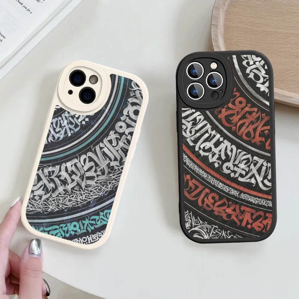 

Calligraphy Art Collection Phone Case Hard Leather For iPhone 14 13 12 Mini 11 14 Pro Max Xs X Xr 7 8 Plus Fundas