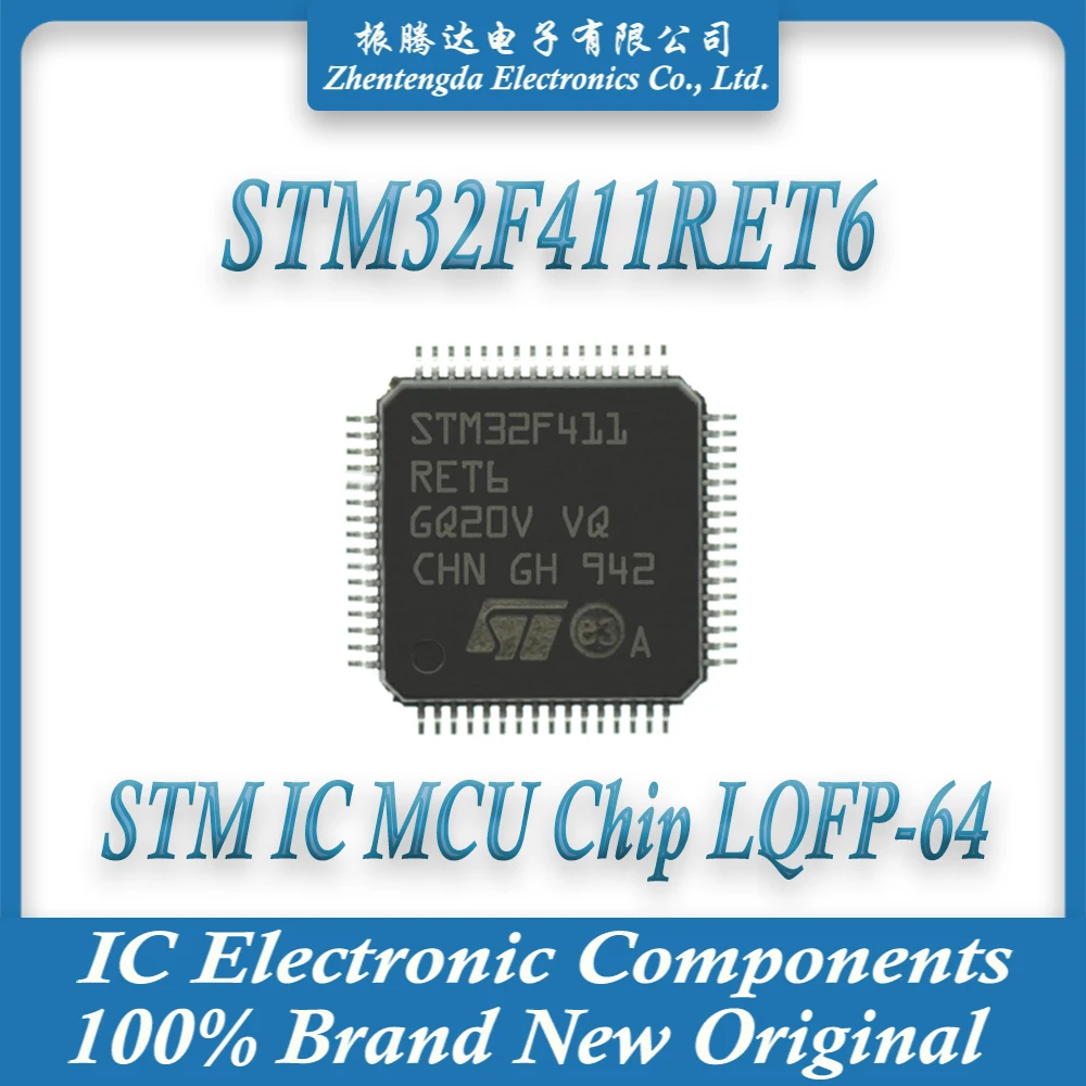STM32F411RET6 STM32F411RE STM32F411 STM32F STM32 STM IC MCU Chip LQFP-64