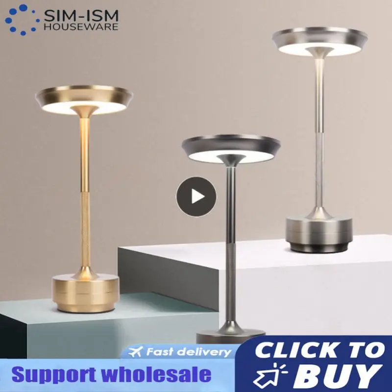 

Touch Dimming Desk Lamp Usb Rechargeable Cordless Bar Led Night Light Creative Bedside Lamp For Hotel/cofee/restaurant Wholesale