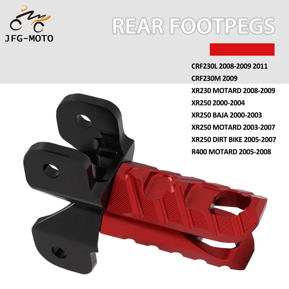 

Для Honda CRF 230L XR CRF230L CRF230M XR230 XR250 XR400 мотоциклетные задние фрижевые подставки для байка-внедорожника