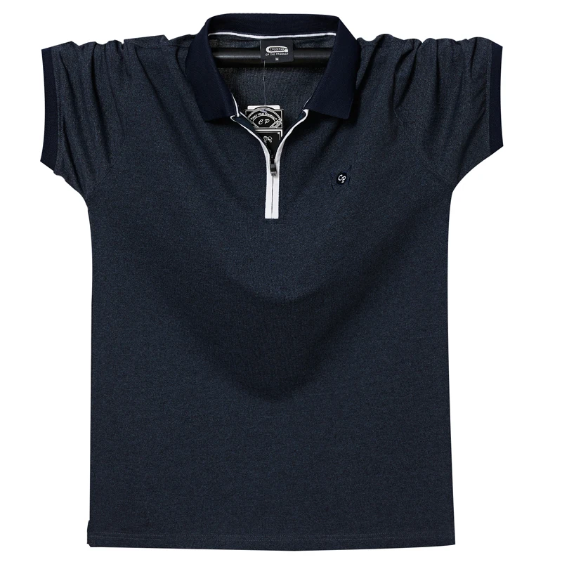 

Plus Size 5XL 6XL Men's Regular-fit Cotton Polo Shirt 2021 Summer New Men's Business Casual Half Zipper Breathable Polo Shirt