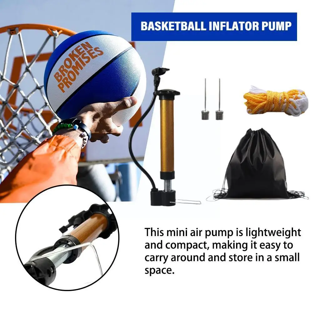 

Bicycle Pump Portable Steel Pipe Inflator Manual Pump Inflator Fits Hose Floor Foot Basketball External Bike Pedal Air Foot F8z9