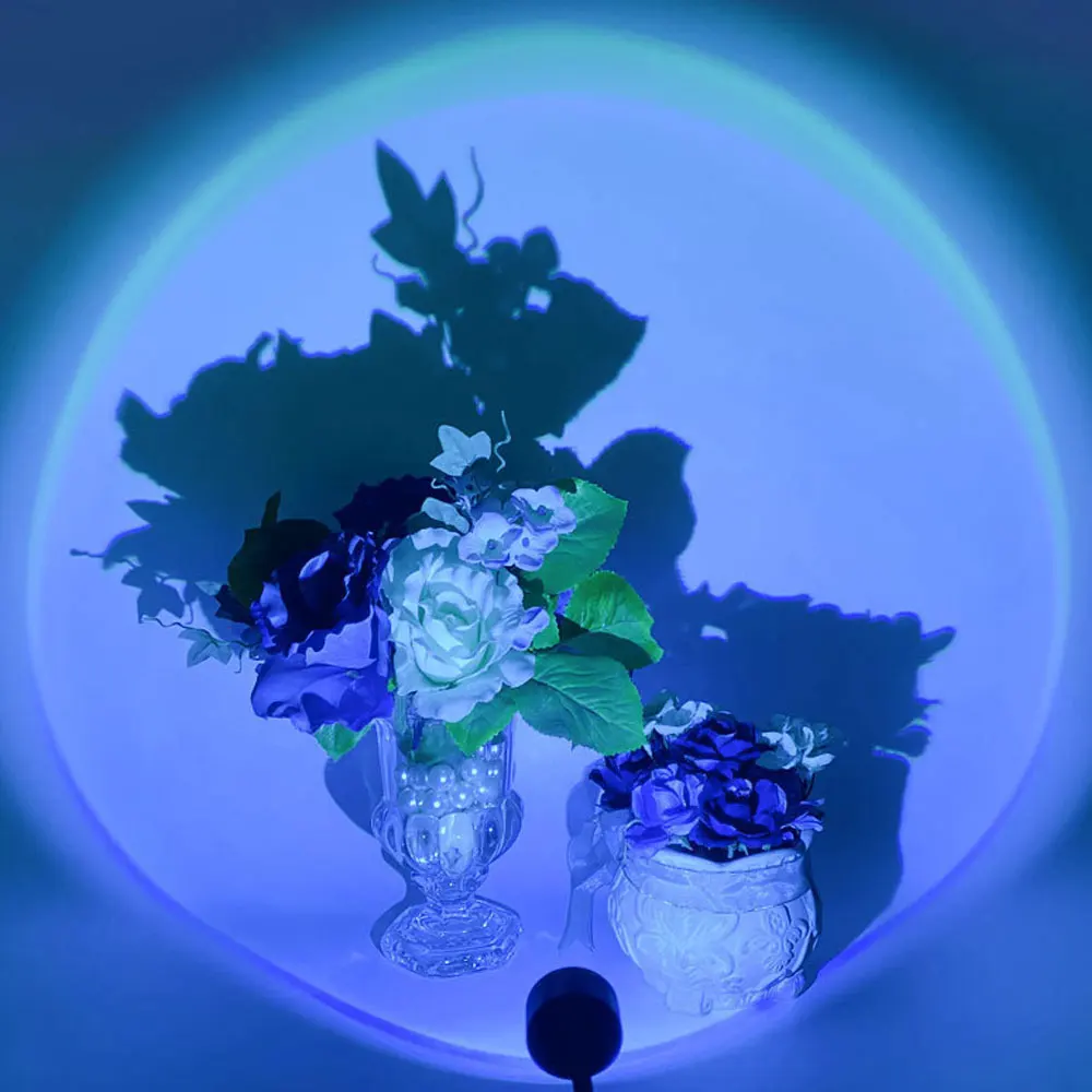 1 шт. свет заката Радужный проекционный семь цветов USB прямая трансляция фон