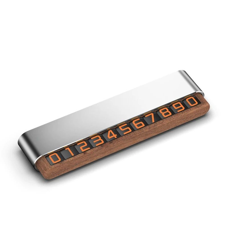 

Автомобильный временный движущийся знак, креативный двойной номер телефона, может быть светиться