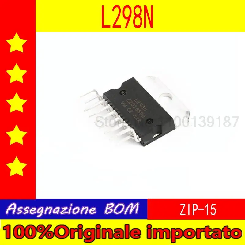 Чип драйвера шагового двигателя L298N L298 ZIP-15