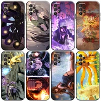 japan naruto anime phone case for samsung galaxy s20 s20fe s20 ulitra s21 fe plus ultra back liquid silicon soft black