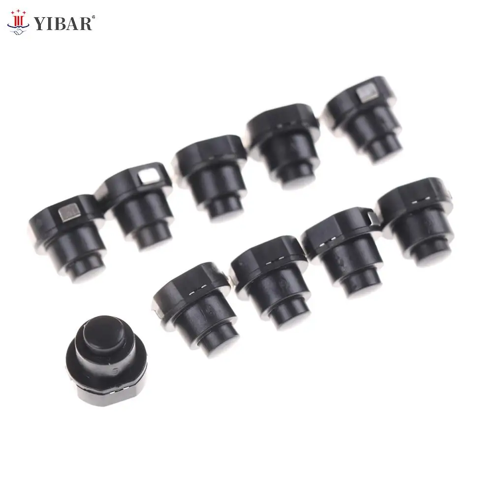 10pcs/lot Flashlight Torch Part Round Push Button Switch Black DC 30V 1A 10mm x 10mm (D*H) Wholesale