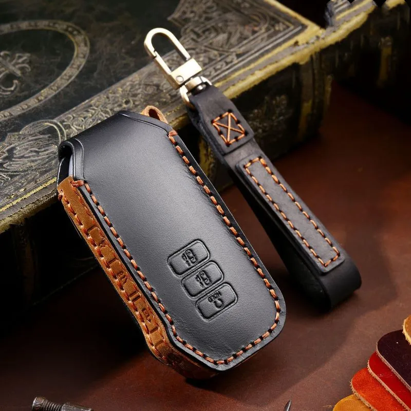 

Кожаный чехол для автомобильного ключа из кожи Крейзи Хорс чехол для Kia K5 2020 2021 аксессуары автомобильный Стайлинг держатель защитный чехол ...
