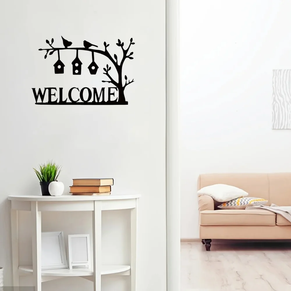 Элегантный Металлический Уличный Знак Приветствия Украшение Для Дома Идеальный