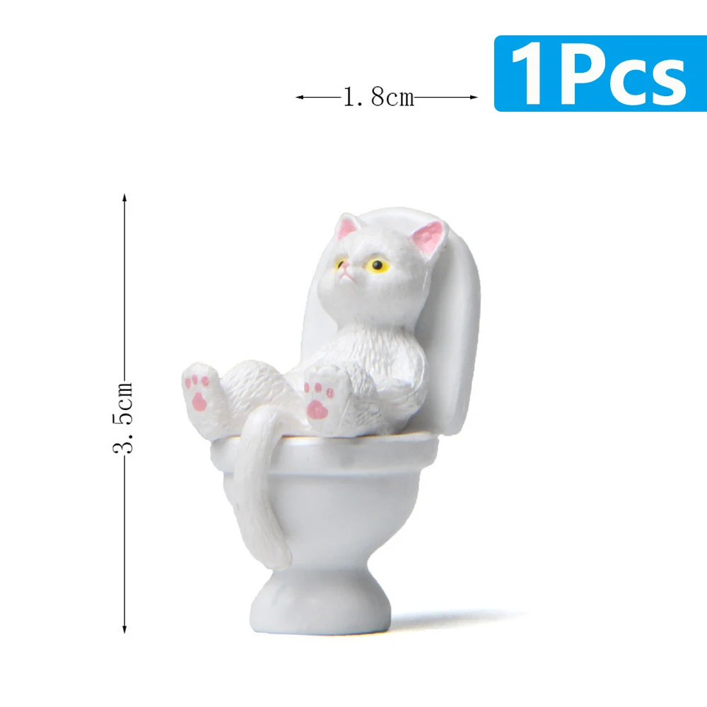 

Миниатюрные фигурки кошки для туалета Zomasou