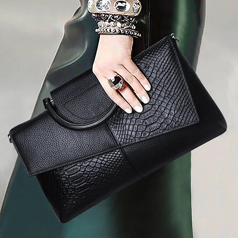 Женская сумка через плечо из искусственной кожи (полиуретан)