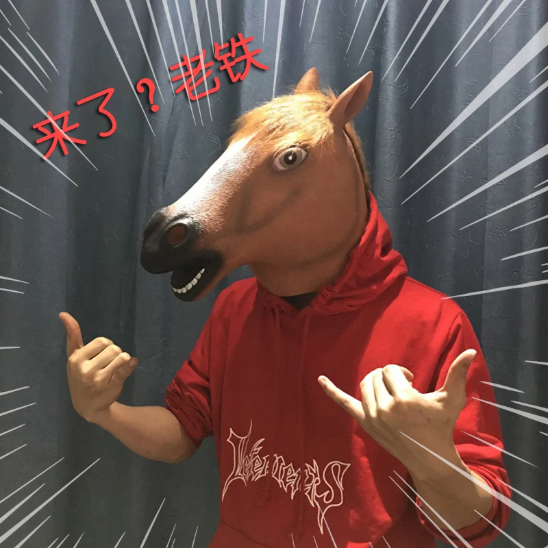 Head Cover Animal Mask Adult TikTok Funny Internet Celebri Mysterious Ball Sand Carving Children's Halloween Performance