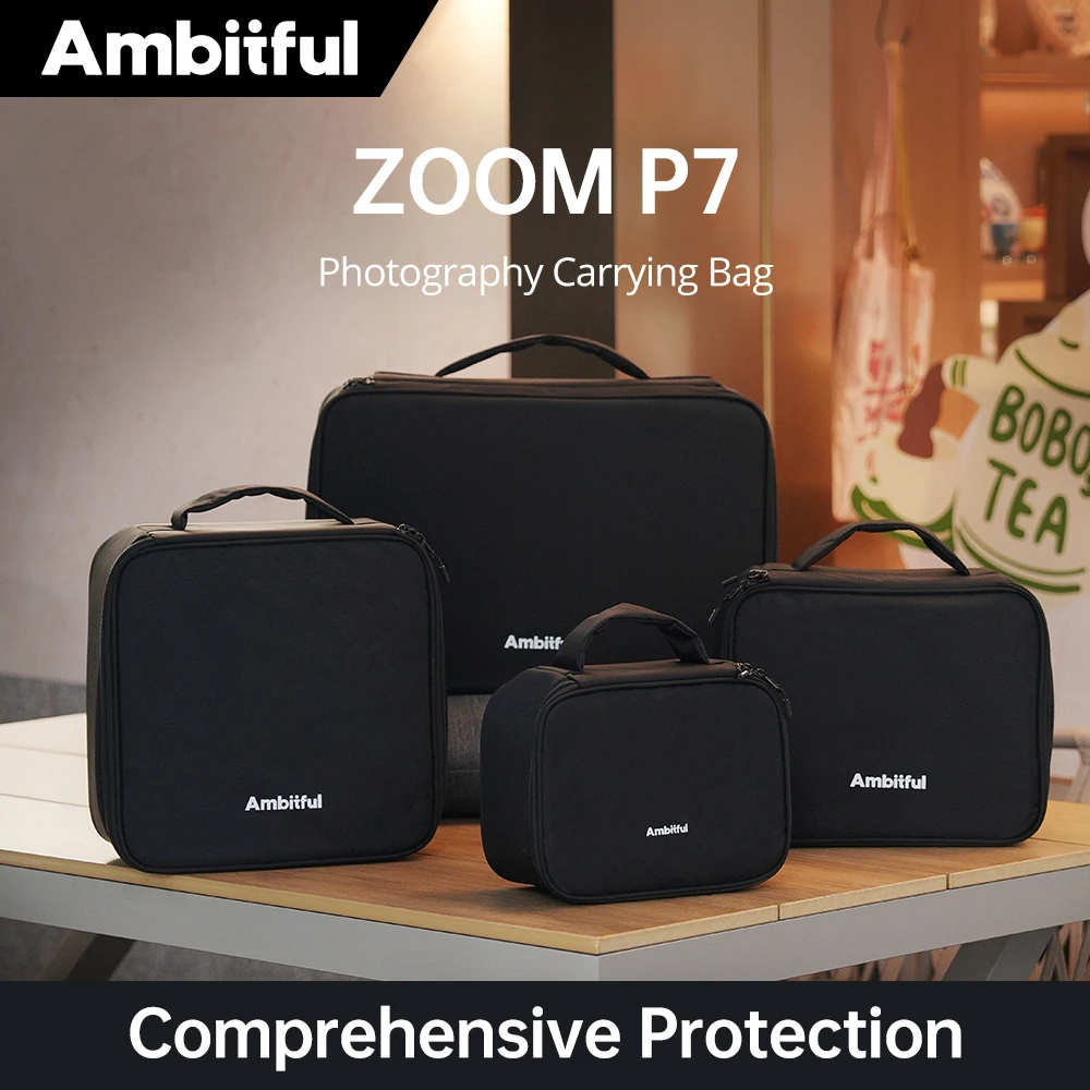 Фото AMBITFUL Zoom P7 II Сумка для переноски фотостудии Размер S/M/L Дорожная сумка для DLSR Lens Drone GODOX DJI GoPro №1