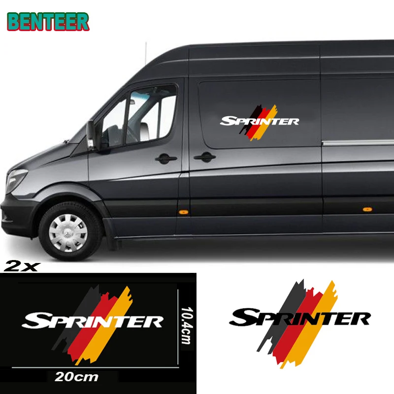 

Светоотражающие наклейки на окна автомобиля Mercedes benz SPRINTER AMG, 2 шт.