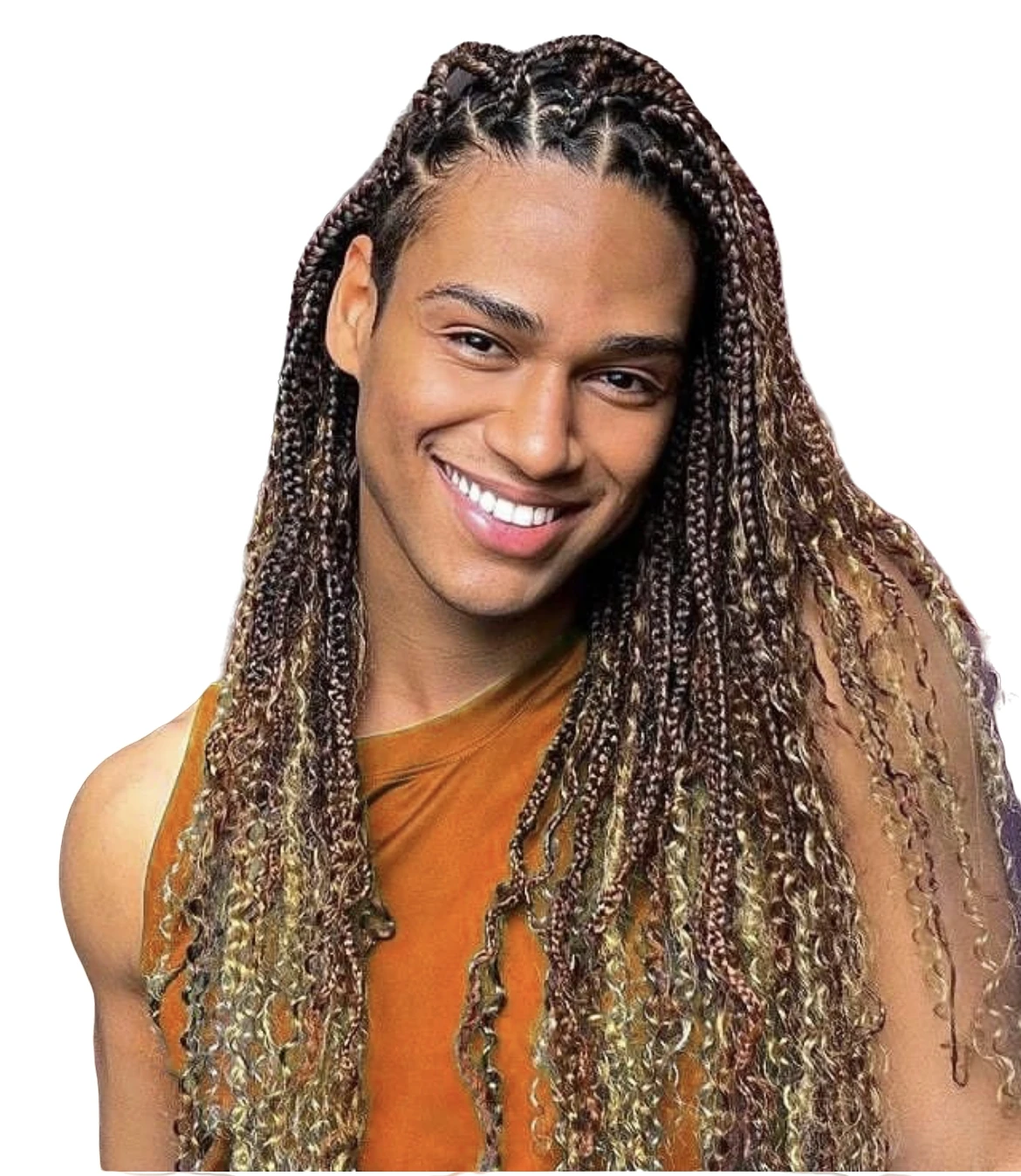 Black Blonde 27# Marley Braids Synthetic Hair Extensions For Black Man