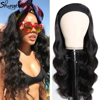 headband wigs synthetic body wave wigs blonde highlight cheaper natural wavy wig heat resistant fiber wigs for black women party