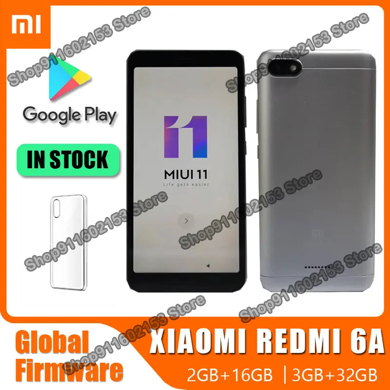 

smartphone Xiaomi Redmi 6A 16G/32G 5.45 inches, celular Google Play Android Face instock