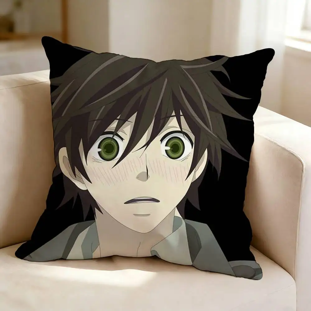 Наволочка S-Sekaiichi Hatsukoi Anime O-Onodera Ritsu с двусторонним принтом, квадратная, для спальни, прикроватная, для дивана, чехол для подушки (art.: 3920dc27e2849) - 3920dc27e2849