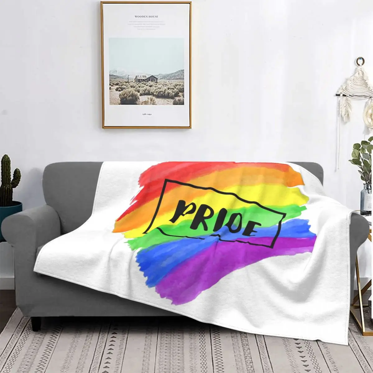 

PRIDE Rainbow Elevate Your Travel Comfort With The Ultimate Coziness And Convenience Of Our Windproof Anti-Pilling Skin-Friendly