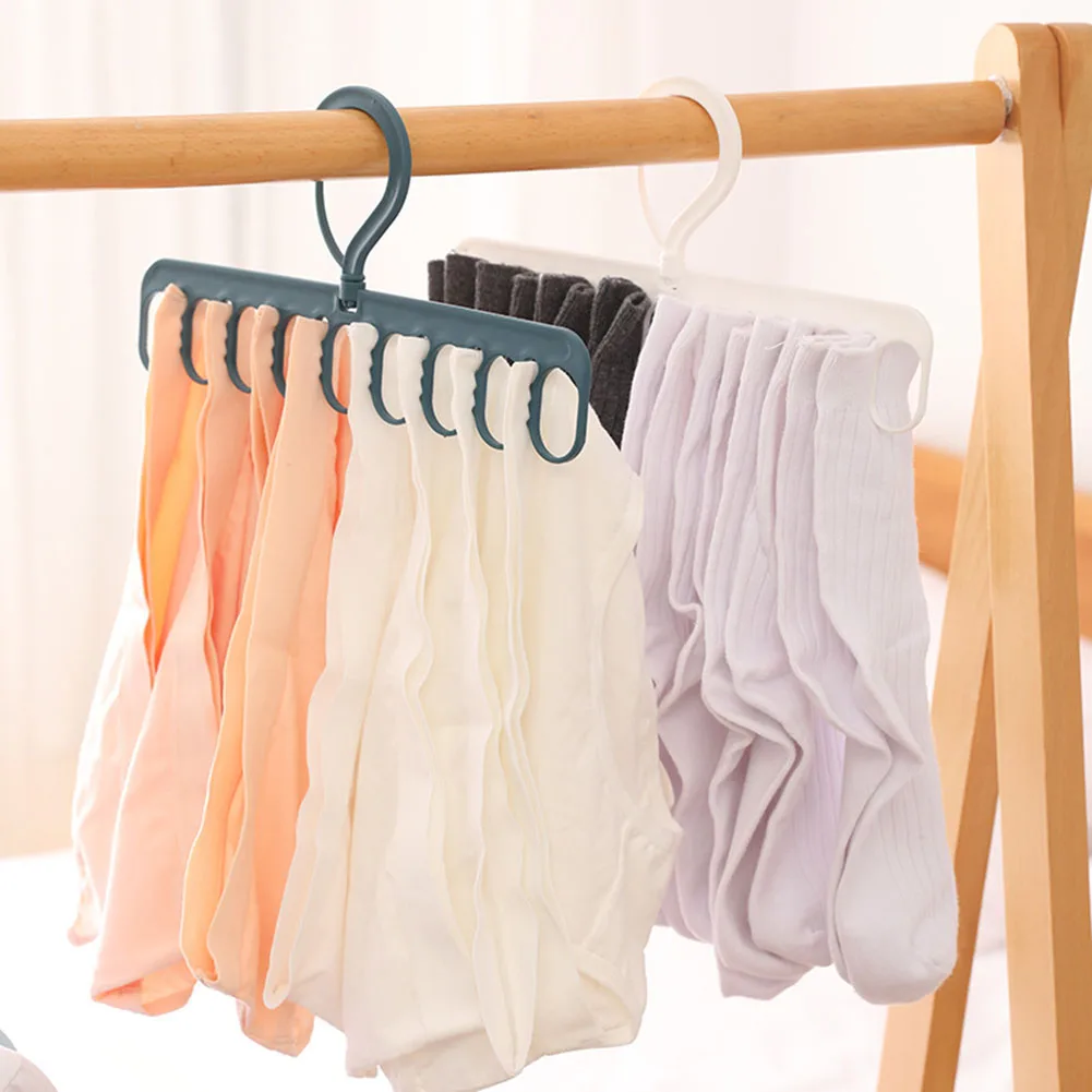 

Plastic Clothes Dryer Hanger Windproof Socks Underwear Clothespin Drying Windproof Socks Holes Home Furnishing Rack