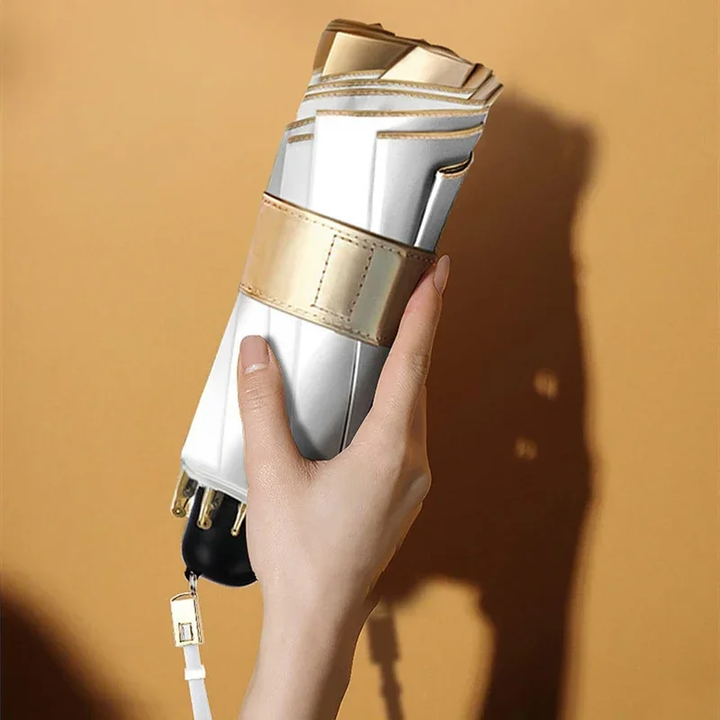 Оригинальный ручной Зонт с вентилятором и светодиодной подсветкой переносной