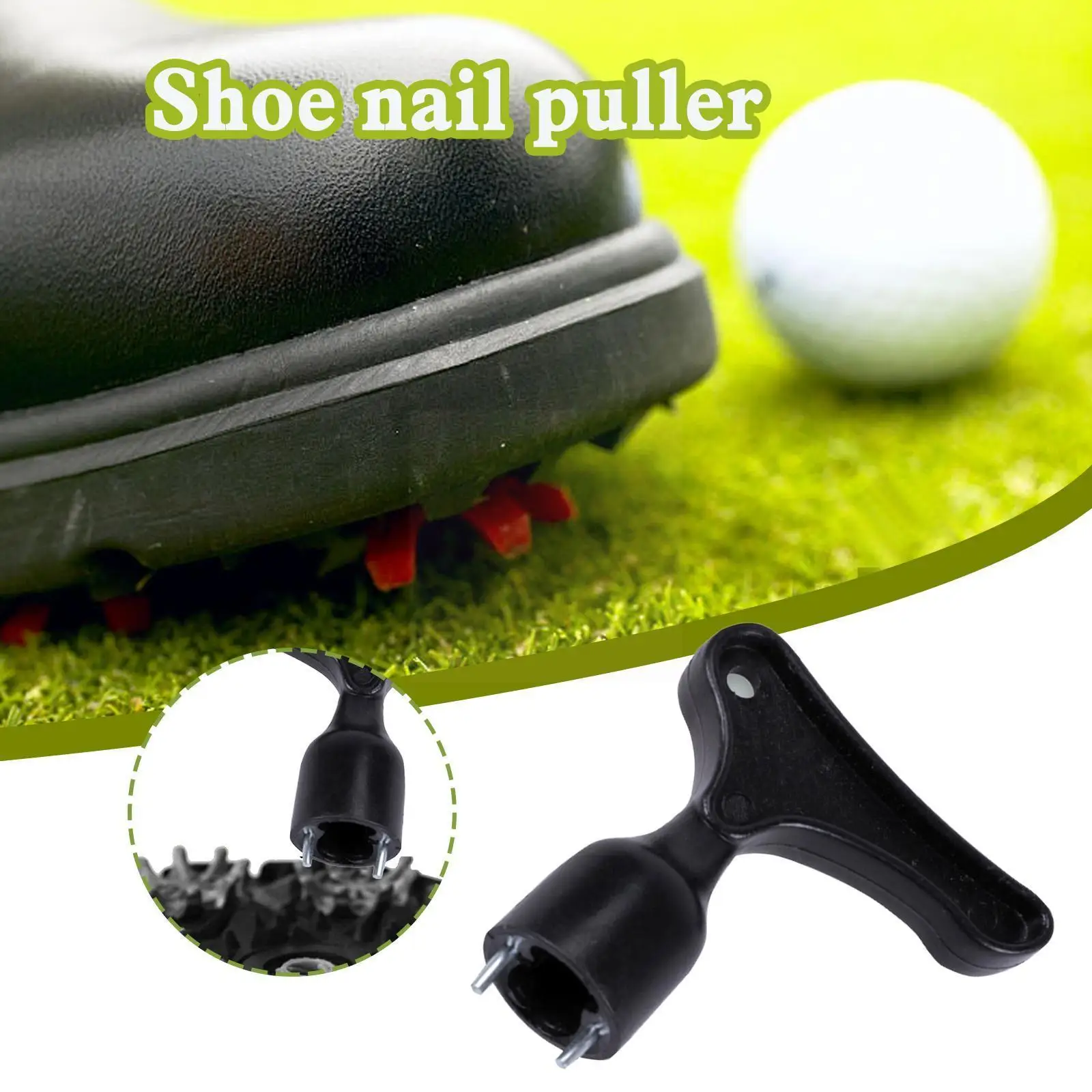 

Golf Shoe Nail Puller Spike Wrench Remover Tool Universal Golf Golf Golf Training Nail Aid Device Remover Accessories Shoes Y0n9