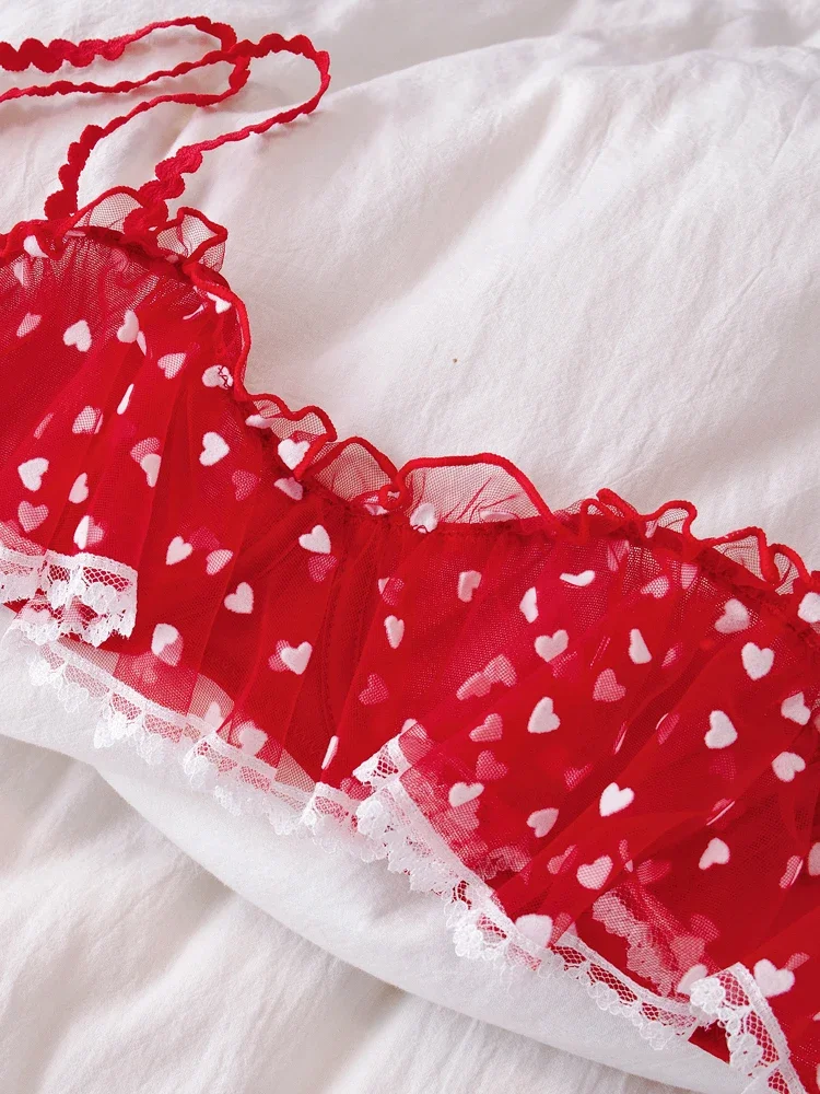 Женский комплект кружевного нижнего белья Sweetie Love праздничный женские