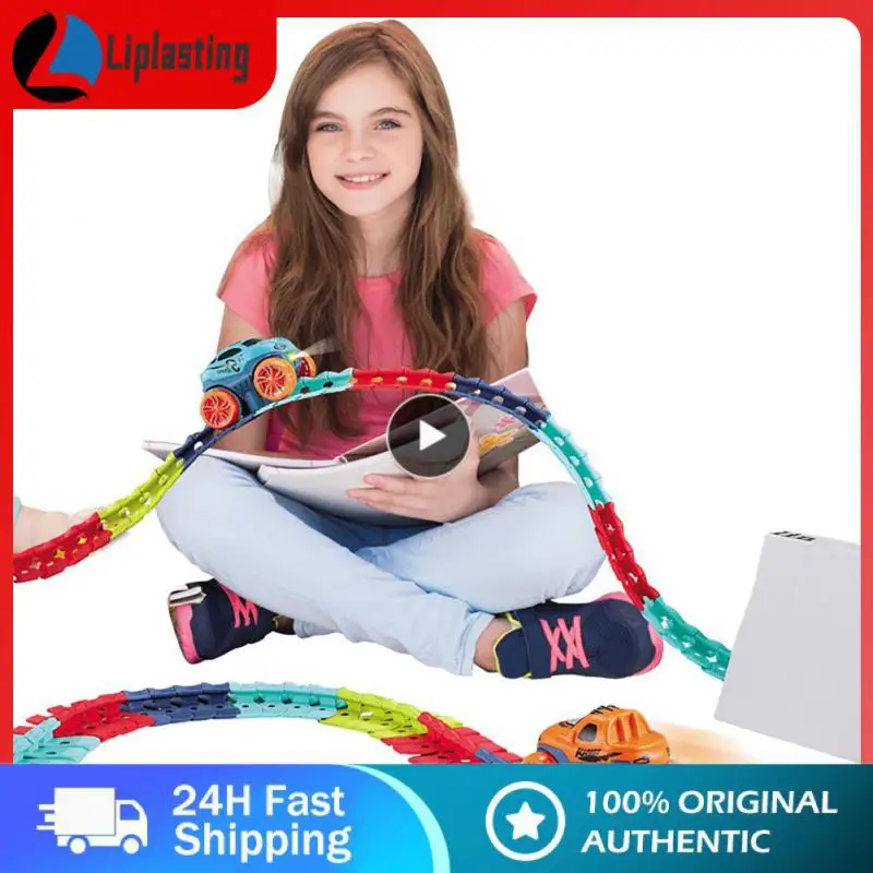 

Сменная электрическая игрушка «сделай сам» с фотоподсветкой, гоночный автомобиль, гибкий рельс и электрический автомобиль, Набор рождественских и новогодних подарков для ребенка