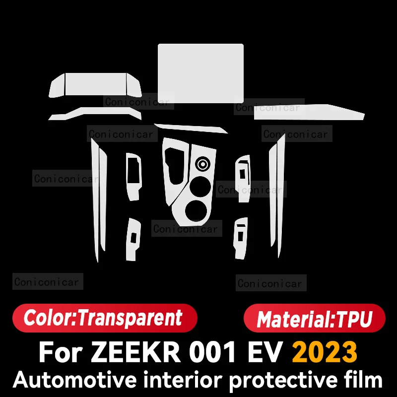 Для ZEEKR 001 EV 2021-2023 салон автомобиля центральная консоль приборная панель защитная