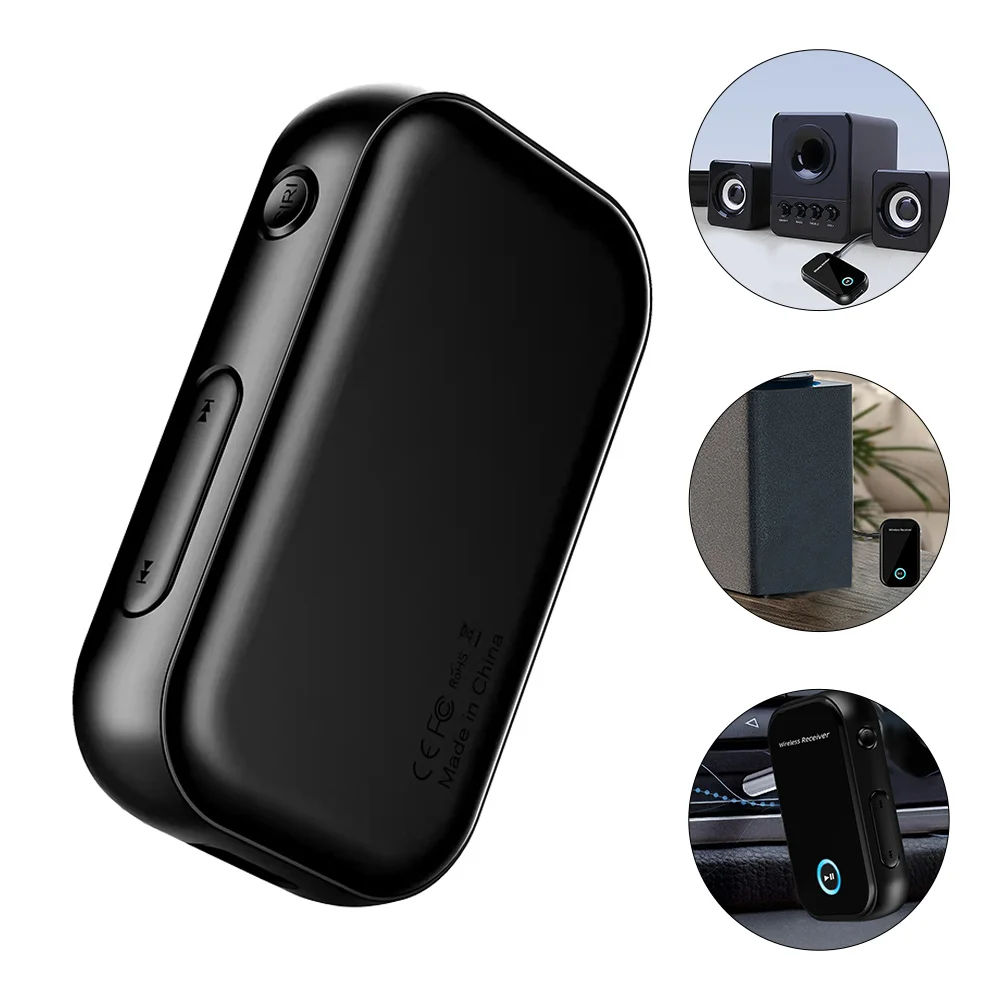 

Aux Audio Receiver 3.5mm Wireless Adapter Hands-free Wireless Receiver