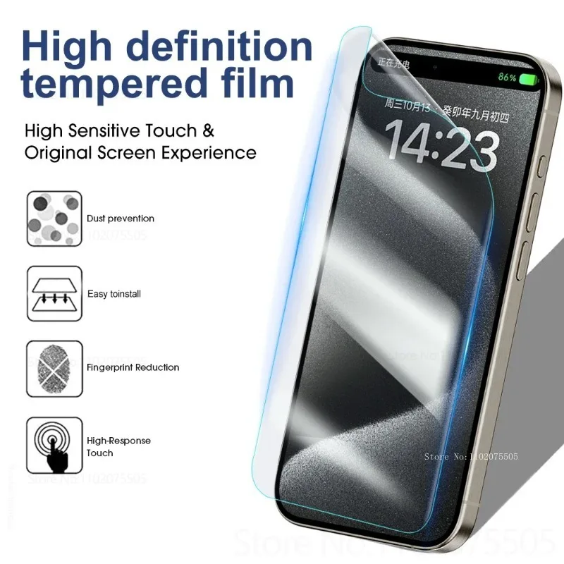 Фото 5 шт. гидрогелевая пленка для защиты экрана для IPhone 13/14 Promax 12Mini 11Pro, защитная пленка от царапин 15Plus 16Promax XR XS MAX №2