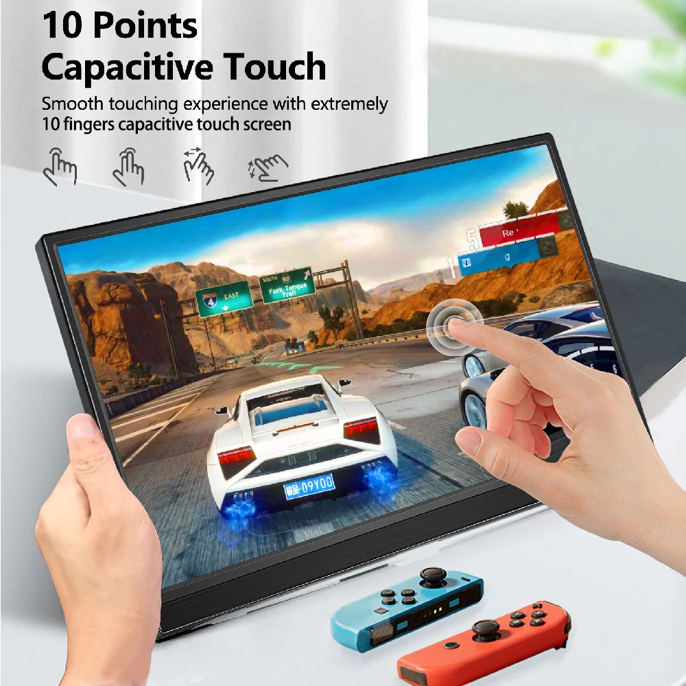 Компьютерный монитор 16-дюймовый портативный 1920x1200 IPS-панель ЖК-дисплей HD с