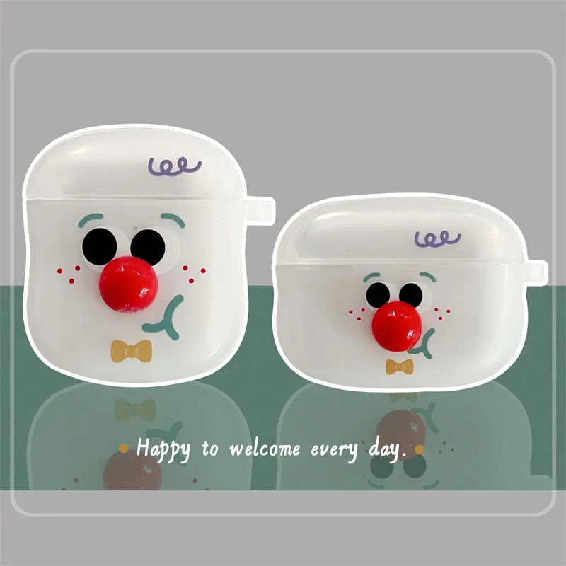 

Funny Clown 2022 AirPods 3 Case Apple AirPods 2 Case Cover AirPods Pro Case IPhone Earbuds Accessories Air Pods Case