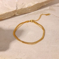 hot color gold bracelets bangles for women jewelry 2022 engagement anniversary party gift jewelry chain bracelet new fashion