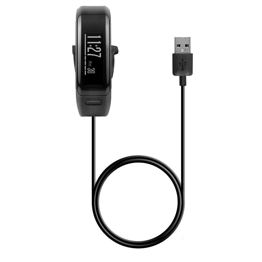 Фото Зарядное устройство USB 1M для быстрой зарядки Vivosmart HR HR+ Approach X40, прочный зарядный кабель для Garmin vivosmart HR №3