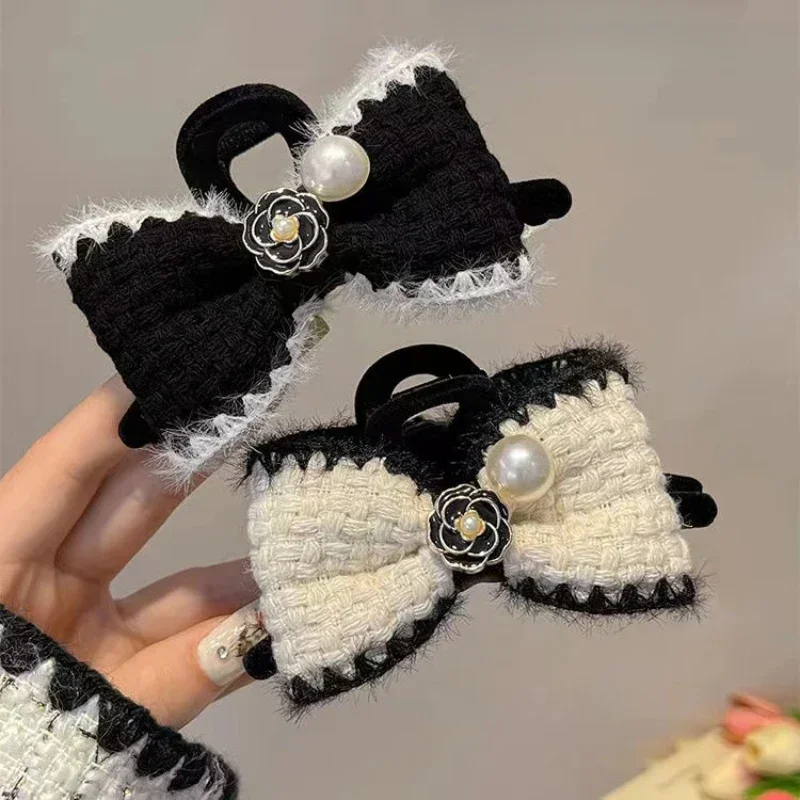 FANYIN осень/зима винтажный шерстяной бархатный женский большой коготь для волос