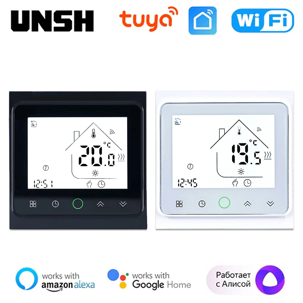 

Tuya Smart WiFi Thermostat Temperature Controller Water Electric Floor Heating Gas Boiler Support Yandex Alice Alexa Google Home