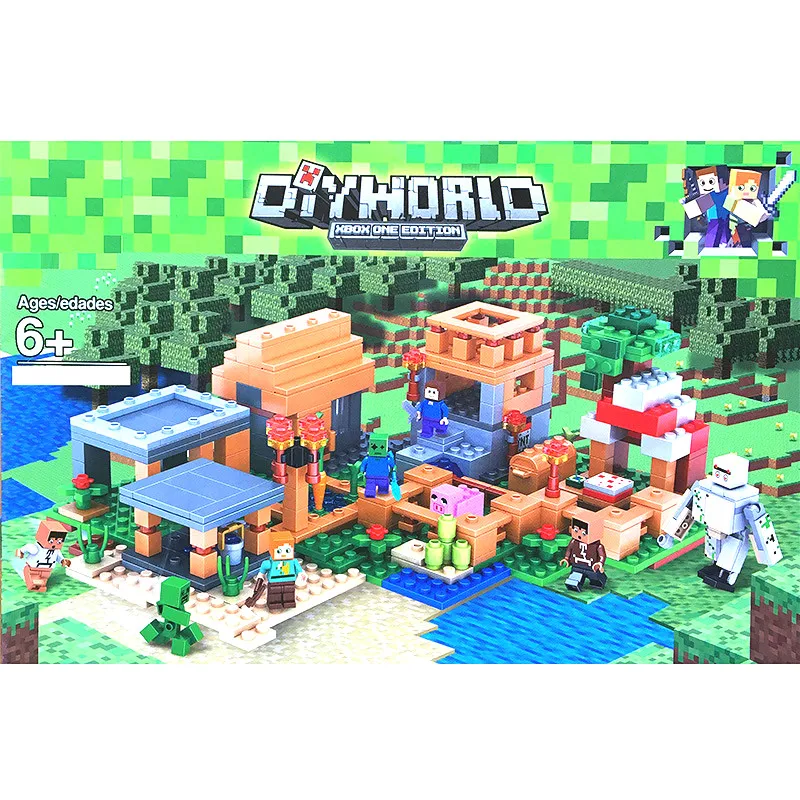 

Новинка 2021, серия "деревня замка", "Призрачная деревня", строительные блоки, кирпичи, фигурки, модуль, игрушки для детей, рождественские подар...