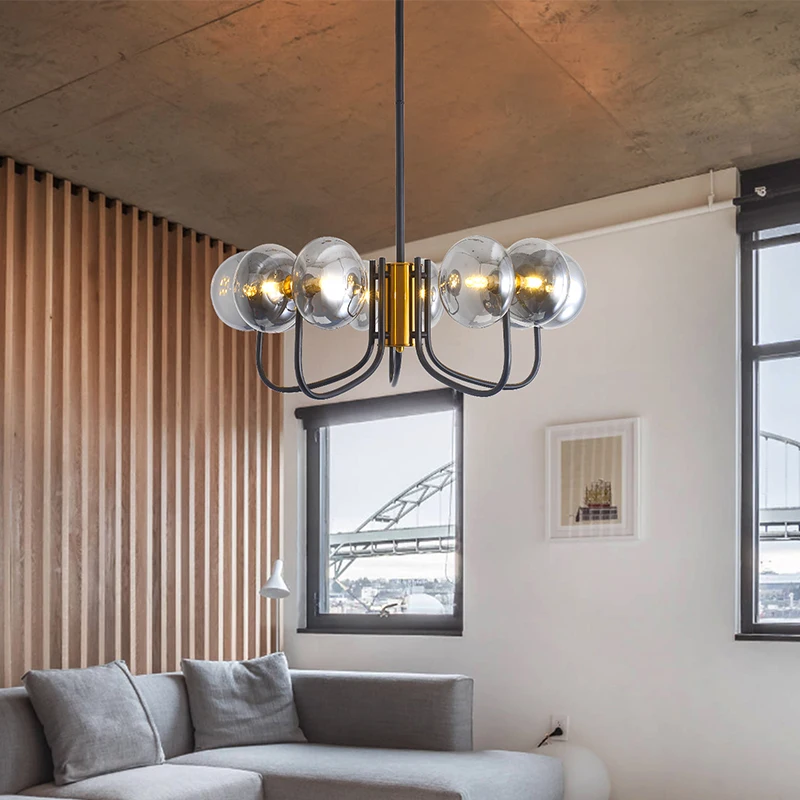 

Люстра для гостиной, столовой, подвесные осветительные приборы, современные Orb стеклянные лампы, домашний декор, спутник, Потолочные Подвесные лампы