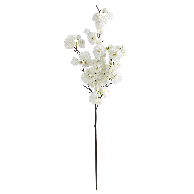 

35in. Cherry Blossom Artificial Flower (Set of 3), White