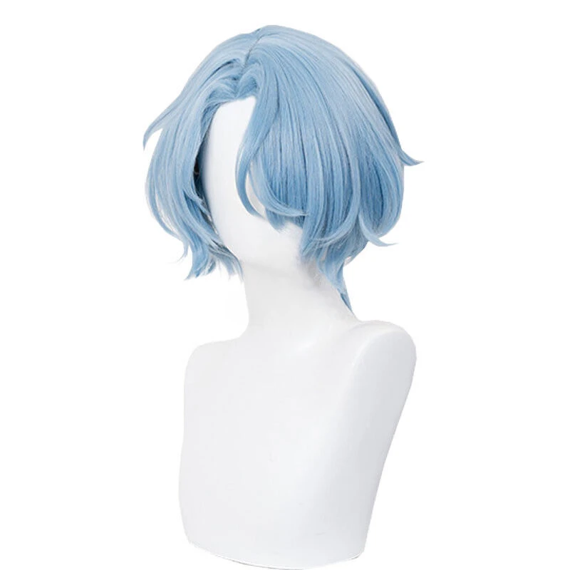 Парики для косплея Game Honkai Star Rail Misha длинные светло-голубые синтетические волосы 57