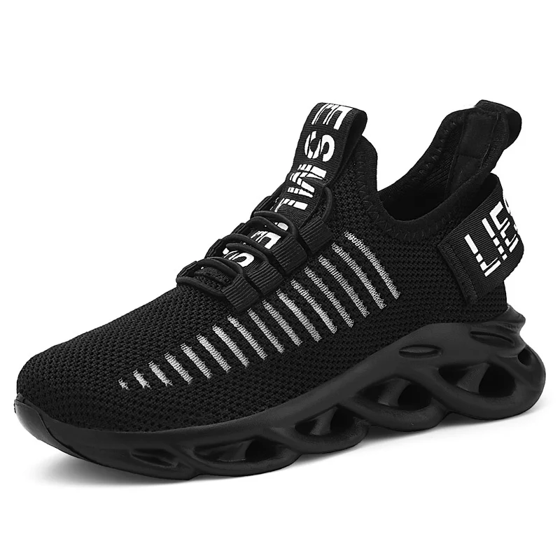 New Children's Fashion Sports Shoes Boys Girls Running Outdoor Sneakers Breathable Soft Bottom Kids Lace-up Jogging Shoes