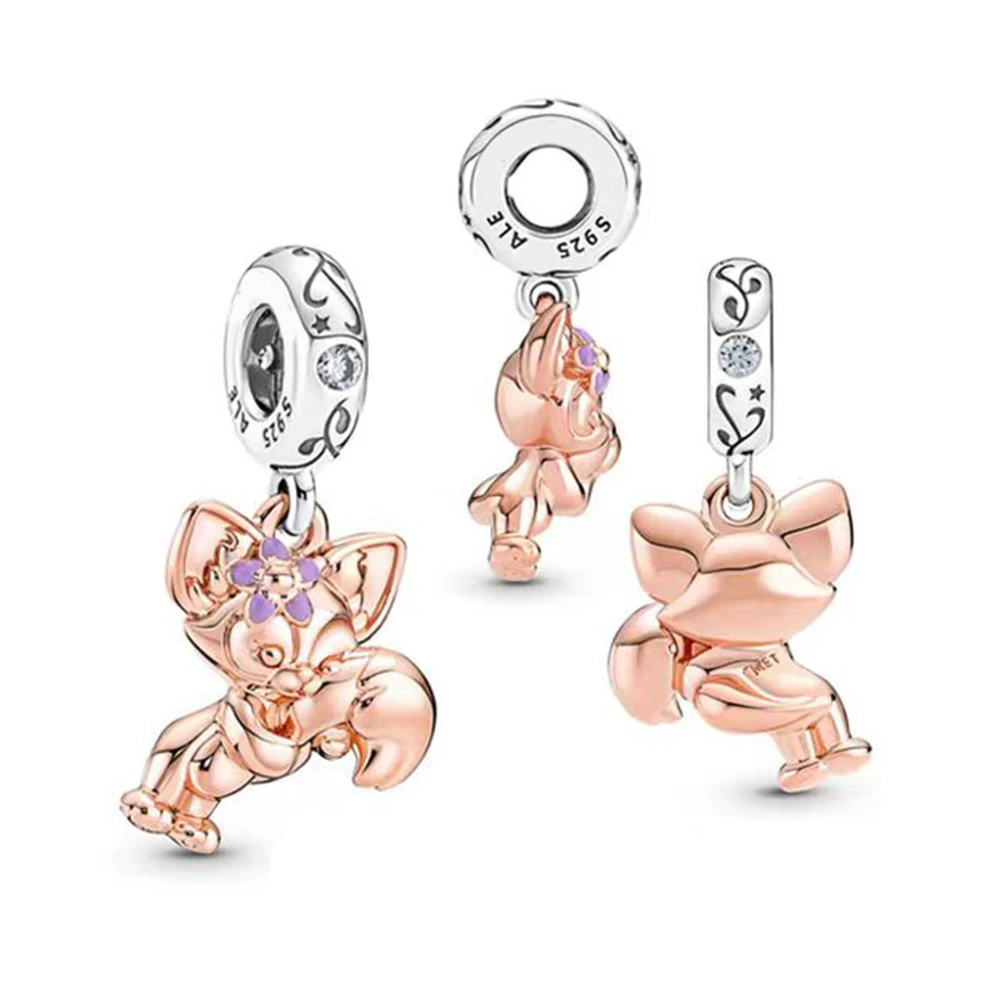 Pandora-Pendentif Minnie Magic PleCastle pour femme, perles de crâne 7,5, bijoux doux, bracelet et collier à faire soi-même, argent 925