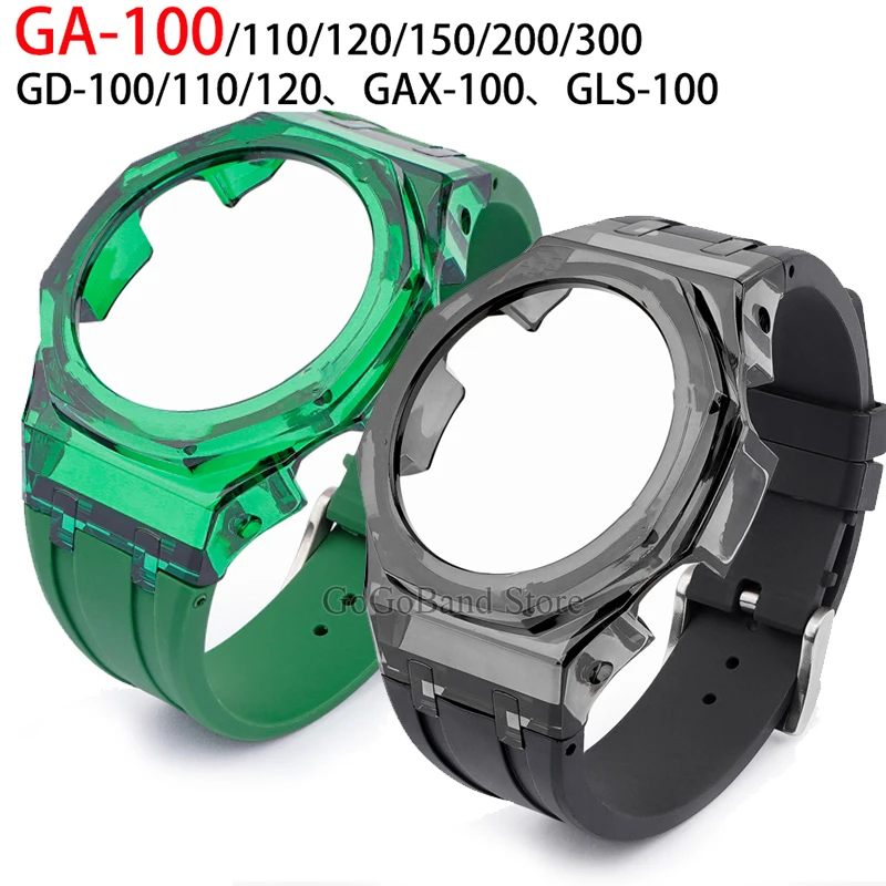 

Band and Case for GA-100/110/120/150/200/300GD-100/110/120 GAX-100 GLS-100 Strap for G-shock watchband replacement