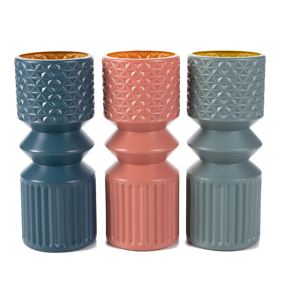 

Rome Flower Vase Imitation Ceramic Flower Pot Decoration Home Plastic Vase Flower Arrangement Nordic Style Home Decoration