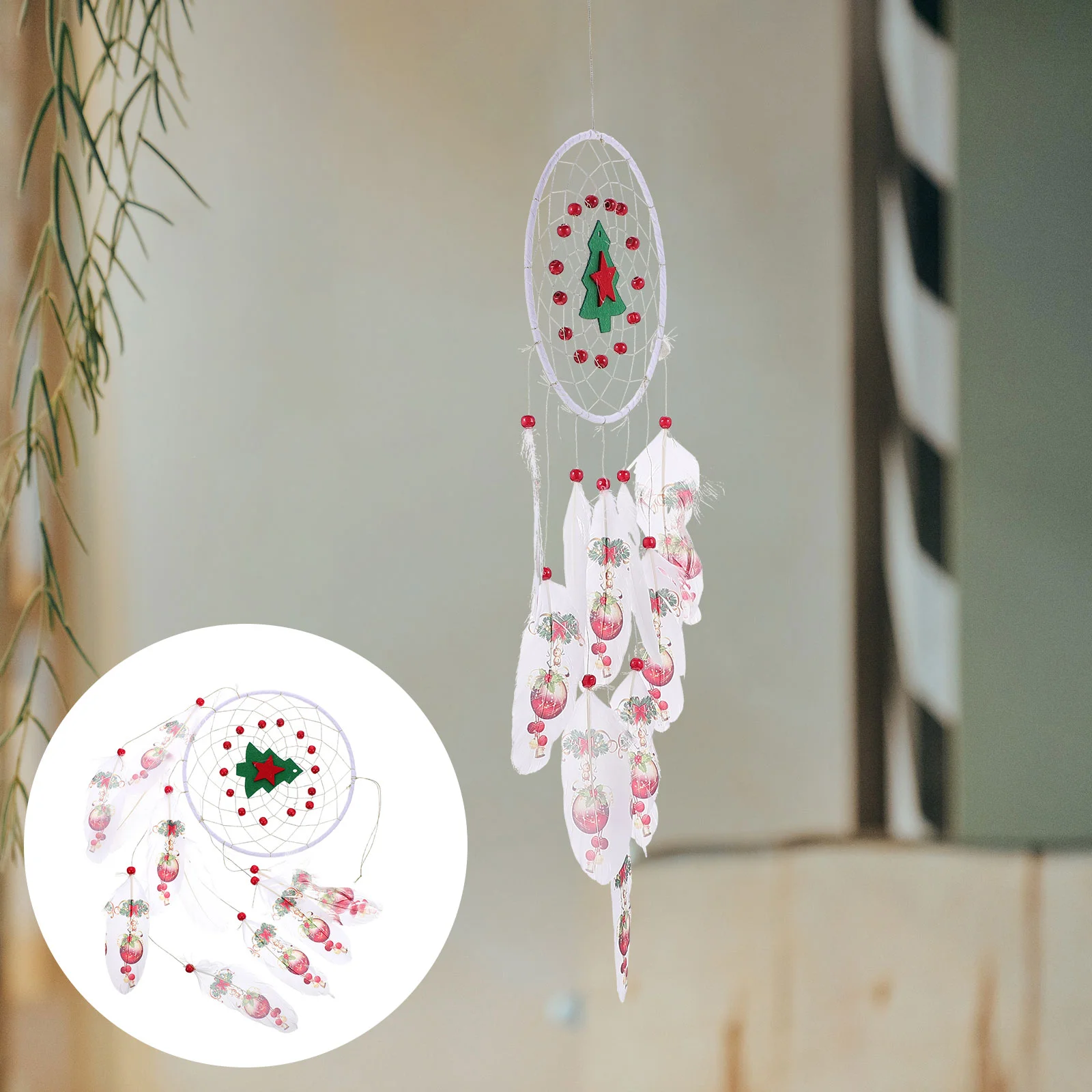 

Christmas Hanging Dream Catcher Ornament Wall Pendant Wind Decorationchime Decorative Gift Chimesfireplace Festival Room
