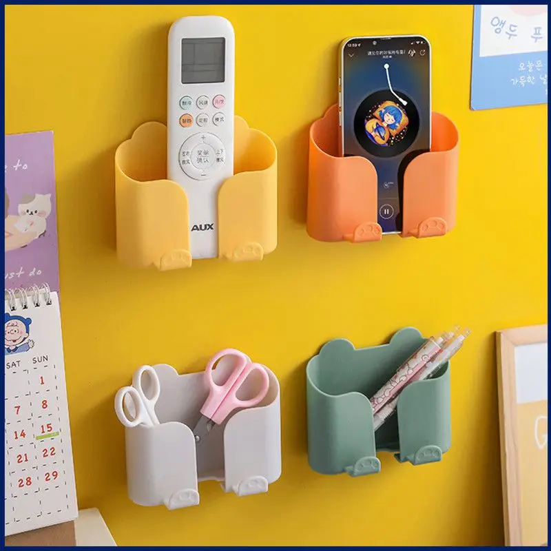 

Настенный женский контейнер для хранения, чехол-органайзер для хранения с дистанционным управлением, настенный держатель для розетки, дома...