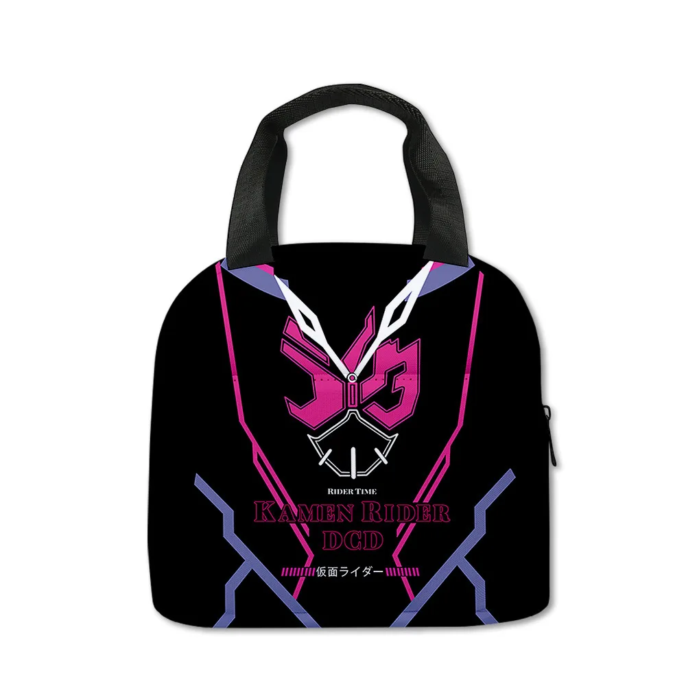 

3D New Anime Around The Masked Knight Lunch Bag Primary and Secondary School Students Portable Ice Bag Children's Picnic Bag