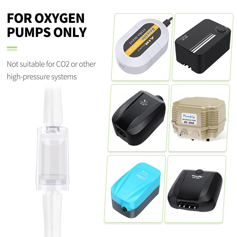 

Aquarium FishTank Check Valve Non-Return 10Pcs 4mm Hose Air Pump Airline One Way Aquarium Accessories High Quality